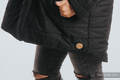Dwustronna kurtka do noszenia - Parka - rozmiar XS - Czarna - Czarna   #babywearing