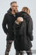 Two-sided Babywearing Parka Coat - size S -  Black - Black #babywearing