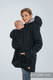 Two-sided Babywearing Parka Coat - talla XL - Negro - Gris #babywearing