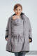 Two-sided Babywearing Parka Coat - size 4XL - Black - Grey (grade B) #babywearing