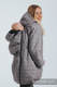 Two-sided Babywearing Parka Coat - size L -  Black - Grey #babywearing