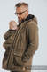 Two-sided Babywearing Parka Coat - size M -  Khaki - Black #babywearing