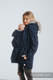 Two-sided Babywearing Parka Coat - size S -  Navy Blue - Grey #babywearing