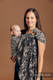 Żakardowa chusta kółkowa do noszenia dzieci, 96% bawełna, 4% przędza metalizowana - CZAS ZBIORÓW - standard 1.8m #babywearing