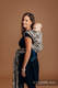 Baby Wrap, Jacquard Weave (96% cotton, 4% metallised yarn) - HARVEST - size S #babywearing