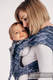 Nosidełko dla dzieci WRAP-TAI Mini, 100% bawełna, splot żakardowy, z kapturkiem - SKRZYDŁA ANIOŁA #babywearing