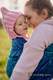 Żakardowa chusta do noszenia dzieci, bawełna - PAWI OGON - PROWANSJA - rozmiar S #babywearing