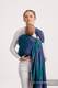 Ringsling, Jacquard Weave (100% cotton) - with gathered shoulder - PEACOCK’S TAIL - PROVANCE  - long 2.1m #babywearing