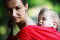 Chusta do noszenia dziecka, tkana splotem skośno-krzyżowym - Maki - Rozmiar L #babywearing