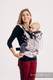 Porte-bébé ergonomique, taille bébé, jacquard 100% coton, WILD SWANS - Deuxième génération #babywearing