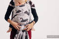Écharpe, jacquard (100% coton) - WILD SWANS - taille M #babywearing