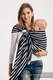 Ring Sling - 100% Cotton - Broken Twill Weave, with gathered shoulder - LIGHT AND SHADOW #babywearing