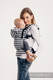 Mochila ergonómica, talla bebé, tejido de sarga 100% algodón - DAY AND NIGHT - Segunda generación (grado B) #babywearing