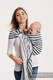 Ringsling, Broken twill Weave (100% cotton), with gathered shoulder - DAY AND NIGHT - standard 1.8m #babywearing