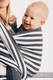 Tragetuch, Köperbindung (100% Baumwolle) - DAY AND NIGHT - Größe XS #babywearing