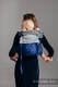 Nosidło Klamrowe ONBUHIMO z tkaniny żakardowej (96% bawełna, 4% przędza metalizowana), rozmiar Toddler - MIGOCZĄCE GWIAZDY #babywearing