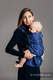 LennyUp Carrier, Standard Size, jacquard weave 96% cotton, 4% metallised yarn - TWINKLING STARS #babywearing