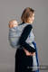 Baby Wrap, Jacquard Weave (96% cotton, 4% metallised yarn) - TWINKLING STARS - size S #babywearing