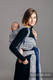 Baby Wrap, Jacquard Weave (96% cotton, 4% metallised yarn) - TWINKLING STARS - size M #babywearing