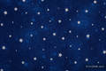 Fular, tejido jacquard (96% algodón, 4% hilo metalizado) - TWINKLING STARS - talla XS (grado B) #babywearing