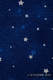 Tragetuch, Jacquardwebung (96 % Baumwolle, 4% metallisiertes Garn) - TWINKLING STARS- Größe L #babywearing
