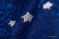Baby Wrap, Jacquard Weave (96% cotton, 4% metallised yarn) - TWINKLING STARS - size M (grade B) #babywearing