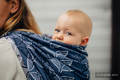 Żakardowa chusta do noszenia dzieci, 100% bawełna - SKRZYDŁA ANIOŁA - rozmiar M #babywearing