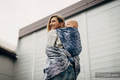 Żakardowa chusta do noszenia dzieci, 100% bawełna - SKRZYDŁA ANIOŁA - rozmiar XL #babywearing