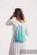 Sackpack made of wrap fabric (100% cotton) - ICICLES - ICE MINT - standard size 32cmx43cm #babywearing
