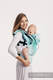 Porte-bébé ergonomique, taille bébé, jacquard 100% coton, ICICLES - ICE MINT - Deuxième génération #babywearing