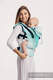Porte-bébé ergonomique, taille bébé, jacquard 100% coton, ICICLES - ICE MINT - Deuxième génération #babywearing