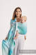 Ringsling, Jacquard Weave (100% cotton), with gathered shoulder - ICICLES - ICE MINT  - standard 1.8m #babywearing