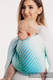 Bandolera de anillas, tejido Jacquard (100% algodón) - con plegado simple - ICICLES - ICE MINT  - standard 1.8m #babywearing
