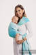 Tragetuch, Jacquardwebung (100% Baumwolle) - ICICLES - ICE MINT - Größe S #babywearing