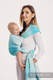 Żakardowa chusta do noszenia dzieci, bawełna - SOPLE LODU - MROŻONA MIĘTA  - rozmiar L #babywearing