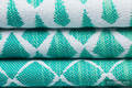 Fular, tejido jacquard (100% algodón) - ICICLES - ICE MINT - talla M #babywearing