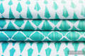 Baby Wrap, Jacquard Weave (100% cotton) - ICICLES - ICE MINT - size L #babywearing