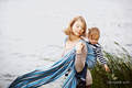 Baby Sling, Broken Twill Weave - Blue Morning - size M #babywearing
