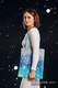Shopping bag made of wrap fabric (96% cotton, 4% metallised yarn) - SNOW QUEEN - MAGIC LAKE #babywearing