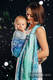 Baby Wrap, Jacquard Weave (96% cotton, 4% metallised yarn) - SNOW QUEEN - MAGIC LAKE - size S #babywearing