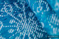 Écharpe, jacquard (96% coton, 4% fil métallisé) - SNOW QUEEN - MAGIC LAKE - taille XL #babywearing