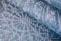 Fular, tejido jacquard (96% algodón, 4% hilo metalizado) - SNOW QUEEN - MAGIC LAKE - talla XS #babywearing