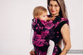 Nosidełko Ergonomiczne z tkaniny żakardowej (100% bawełna), Baby Size - RETRO 'N' ROSES - Druga Generacja #babywearing