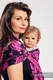 Żakardowa chusta kółkowa do noszenia dzieci, (100% bawełna) -  RETRO 'N' ROSES - long 2.1m #babywearing