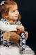Nosidełko dla lalek z materiału chustowego, (100% bawełna) - PINGWIN DOMINIKAŃSKI #babywearing