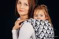 Żakardowa chusta do noszenia dzieci, 100% bawełna - PINGWIN DOMINIKAŃSKI - rozmiar M #babywearing