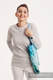 Torba na ramię z materiału chustowego, (100% bawełna) - SYMFONIA ZORZA POLARNA - uniwersalny rozmiar 37cmx37cm #babywearing