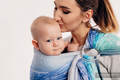Żakardowa chusta kółkowa do noszenia dzieci, bawełna - SYMFONIA ZORZA POLARNA - long 2.1m #babywearing