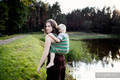 Baby Sling, Broken Twill Weave - Mint Twig - size M #babywearing