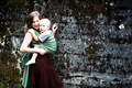 Baby Sling, Broken Twill Weave - Mint Twig - size M #babywearing